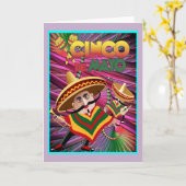 Carte Cinco de Mayo (Fleur jaune)