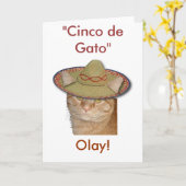 Carte Cinco de Mayo (Fleur jaune)