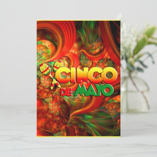 Carte Cinco de Mayo (Debout devant)