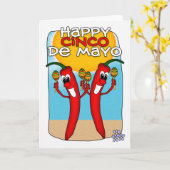 Carte Cinco De Mayo (Fleur jaune)