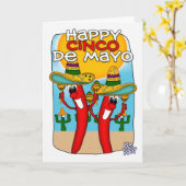 Carte Cinco De Mayo (Fleur jaune)