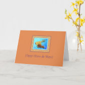 Carte Cinco de Mayo Ananas sur Tangerine (Fleur jaune)