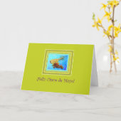 Carte Cinco de Mayo Ananas sur Wasabi en espagnol (Fleur jaune)