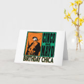 Carte Cinco de Mayo Anniversaire Chica (Fleur jaune)