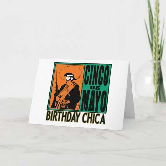 Carte Cinco de Mayo Anniversaire Chica (Devant)