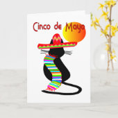 Carte Cinco de mayo CAT (Fleur jaune)