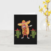 Carte Cinco De Mayo Chemise Hot Chien Cactus Danser (Fleur jaune)