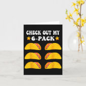Carte Cinco De Mayo Découvrez Mon Pack Six 6 Avec Tacos (Fleur jaune)