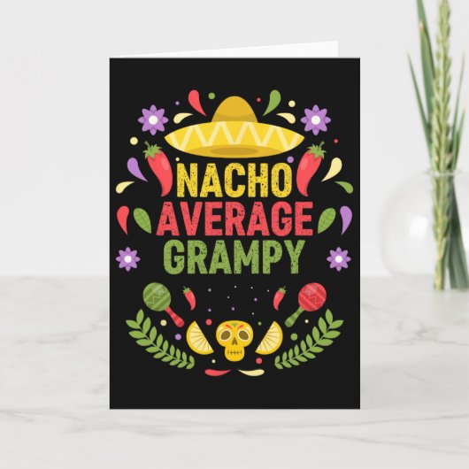 Carte Cinco De Mayo Drôle Nacho Moyen Papi (Devant)