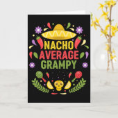 Carte Cinco De Mayo Drôle Nacho Moyen Papi (Fleur jaune)