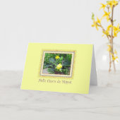 Carte Cinco de Mayo en espagnol Cactus on Yellow (Fleur jaune)