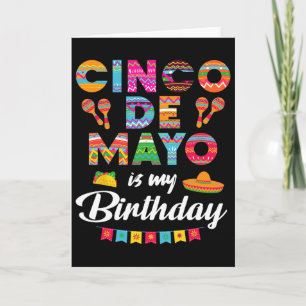Carte Cinco De Mayo Est Mon Anniversaire 5 Mai Anniversa