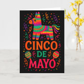 Carte Cinco de mayo - fête mexicaine (Fleur jaune)