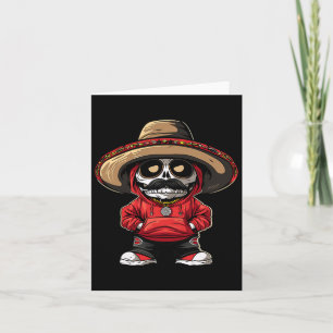 Carte Cinco De Mayo Fiesta Mexico Skeleton Party Sombrer