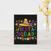 Carte Cinco De Mayo Fiesta Squad Parti Mexicain Cinco De (Fleur jaune)