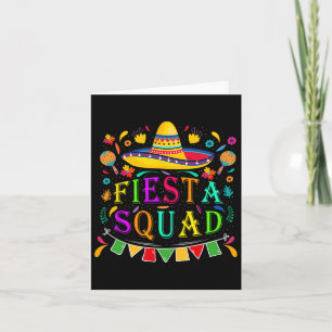 Carte Cinco De Mayo Fiesta Squad Parti Mexicain Cinco De