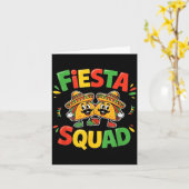 Carte Cinco de mayo funny fiesta squad party for men (Fleur jaune)