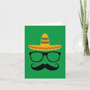 Carte Cinco De Mayo Funny Party Sombrero Mustache