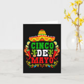 Carte Cinco De Mayo Lets Fiesta Squad 5 De Mayo Mexique (Fleur jaune)