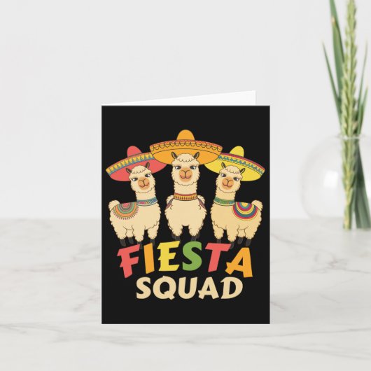 Carte Cinco De Mayo Llama Fête Mexi (Devant)