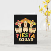 Carte Cinco De Mayo Llama Fête Mexi (Fleur jaune)