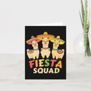 Carte Cinco De Mayo Llama Fête Mexi