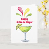 Carte Cinco de Mayo Margarita (Fleur jaune)