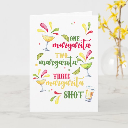 Carte Cinco de Mayo Margarita (Fleur jaune)