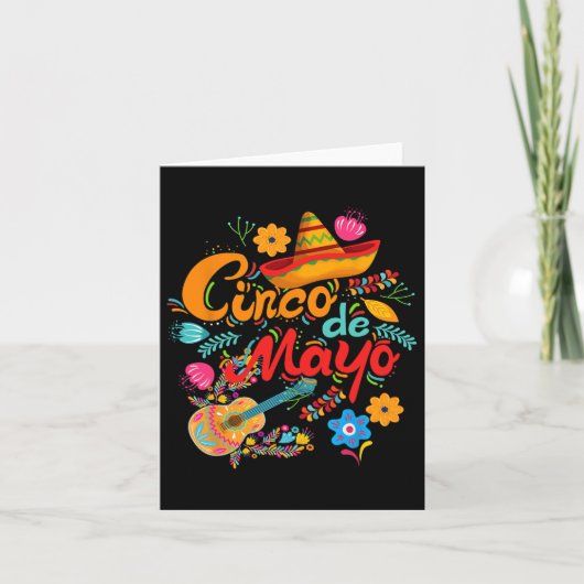 Carte Cinco De Mayo Mexicain (Devant)
