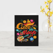 Carte Cinco De Mayo Mexicain (Fleur jaune)