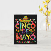 Carte Cinco De Mayo Mexican Fiesta Squad 5 De Mayo Pour (Fleur jaune)