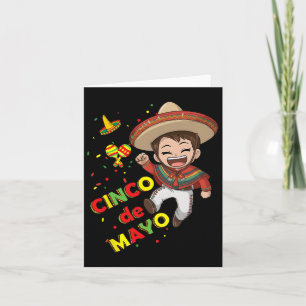 Carte Cinco De Mayo Pour Enfants Garçons Design Mexicain