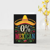 Carte Cinco de mayo pour femmes 0% mexicain (Fleur jaune)