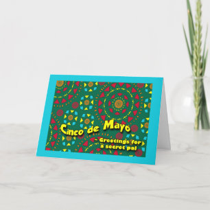 Carte Cinco De Mayo pour le copain secret, mosaïque