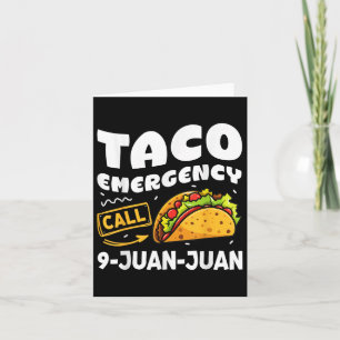 Carte Cinco De Mayo Taco Appel d'urgence 9 Juan Juan Jua