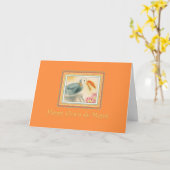 Carte Cinco de Mayo Toucan sur Orange (Fleur jaune)