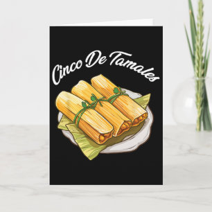 Carte Cinco De Tamales Drôle Cinco De Mayo Recette Mexic