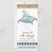 Carte Cinderella Slipper Princess Sweet 16 VIP Party (Dos)