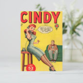 Carte "Cindy" de notes de livre (Debout devant)