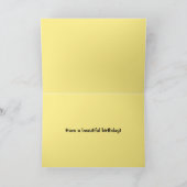 Carte Cindy Happy Birthday Sunflower Field (Intérieur)