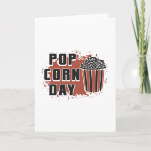 Carte Cinéma Film Popcorn Day Snack Pop Film Cadeau
