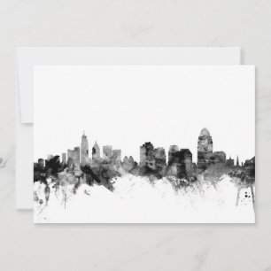 Carte Cinnati Ohio Skyline