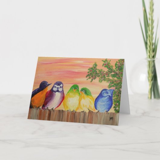 Carte cinq amis à Happyhour (Devant)