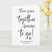 Carte Cinq ans ensemble Mariage Anniversaire Mari (Fleur jaune)