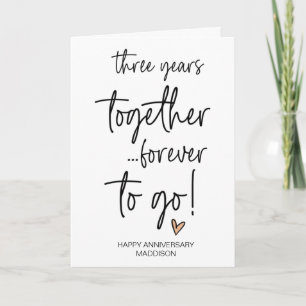 Carte Cinq ans ensemble Mariage Anniversaire Mari