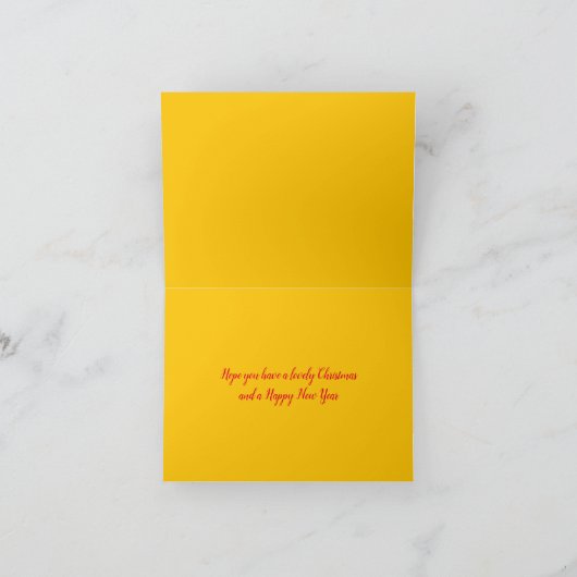 Carte Cinq bougies de Noël allumées en papier découpé (Intérieur)