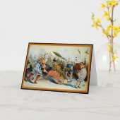 Carte Cinq Clowns (Fleur jaune)