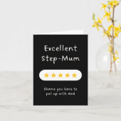 Carte Cinq Étoiles pour la Belle-Mère (Fleur jaune)