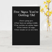 Carte Cinq signes (Fleur jaune)