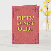 Carte Cinquante ans n'est pas vieux (Fleur jaune)